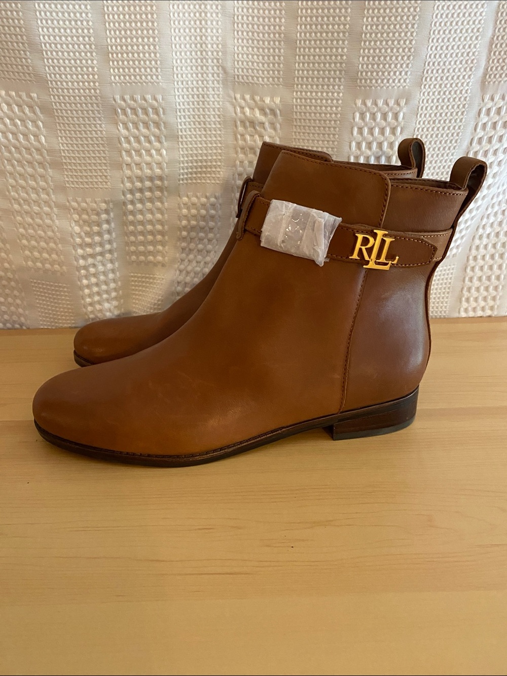 Lauren Ralph Lauren LRL Briele Leather Bootie Ankle Boots size 9 9B brown - Picture 4 of 9